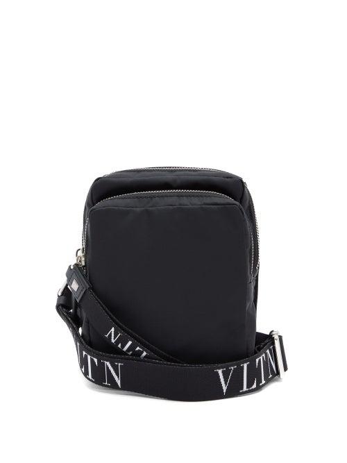 Matchesfashion.com Valentino Garavani - Vltn Logo-jacquard Cross-body Bag - Mens - Black