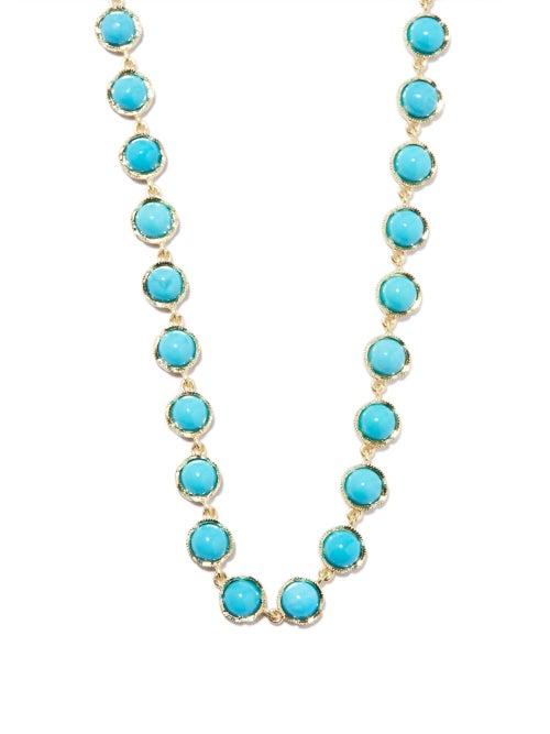 Matchesfashion.com Irene Neuwirth - Turquoise & 18kt Gold Necklace - Womens - Blue