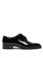 Mens Shoes Christian Louboutin - Chambeliss Patent-leather Derby Shoes - Mens - Black