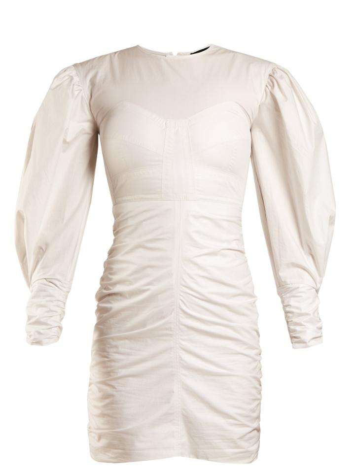 Isabel Marant May Puff-sleeved Gathered Dress
