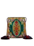 Matchesfashion.com Gucci - Gg Floral Tapestry Shoulder Bag - Womens - Green Multi