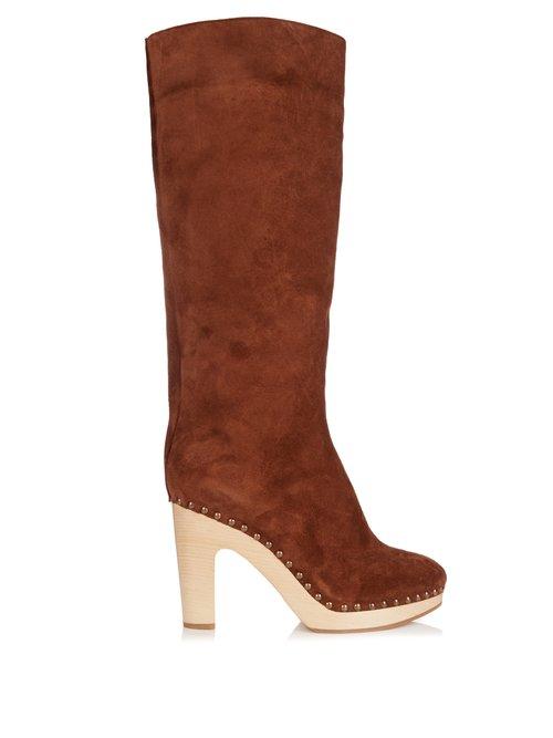 Matchesfashion.com Lvaro - Shearling Lined Suede Boots - Womens - Tan