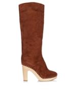 Matchesfashion.com Lvaro - Shearling Lined Suede Boots - Womens - Tan