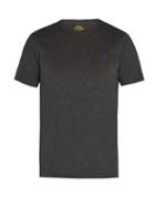 Matchesfashion.com Polo Ralph Lauren - Logo Embroidered Cotton Jersey T Shirt - Mens - Grey