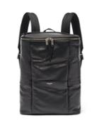Matchesfashion.com Saint Laurent - Logo-print Leather Backpack - Mens - Black