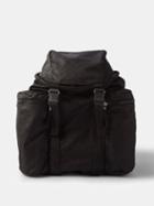 Bottega Veneta - Alto Intrecciato-jacquard Nylon Backpack - Mens - Black Silver