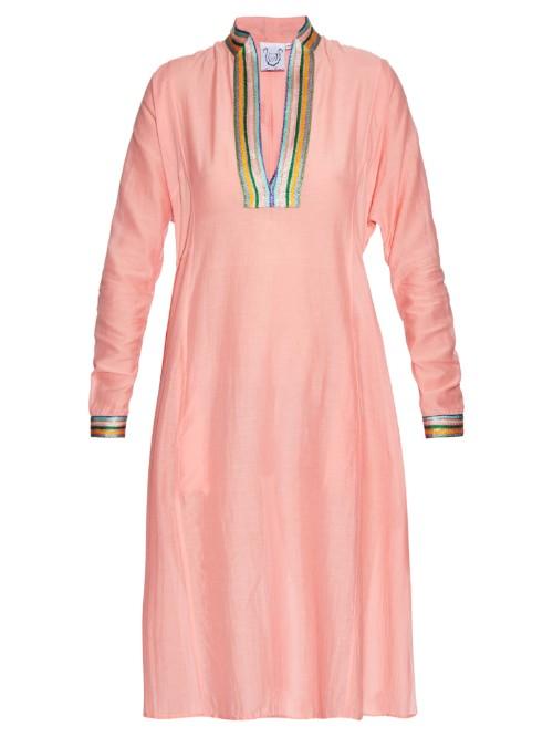 Thierry Colson Parvati Cotton And Silk-blend Kaftan