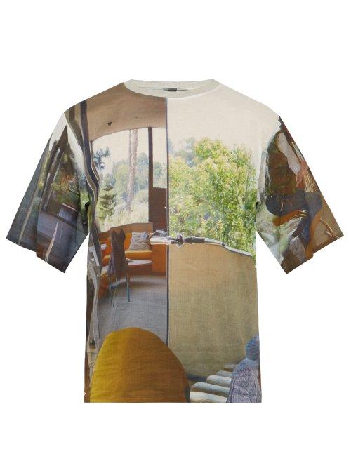 Matchesfashion.com Bless - Holidayinterior Photographic Print Cotton T Shirt - Mens - Multi