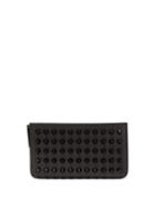 Mens Accessories Christian Louboutin - Credilou Studded Leather Cardholder - Mens - Black