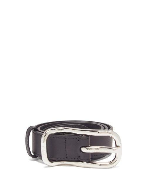 Matchesfashion.com Chlo - Logo-engraved Leather Belt - Womens - Black