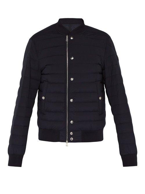 Matchesfashion.com Moncler - Blain Quilted Down Bomber Jacket - Mens - Navy