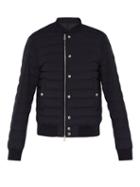 Matchesfashion.com Moncler - Blain Quilted Down Bomber Jacket - Mens - Navy