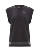 Matchesfashion.com Adidas By Stella Mccartney - Logo-print Organic-cotton Tank Top - Womens - Black