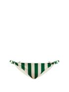 Matchesfashion.com Solid & Striped - The Jane Striped Bikini Briefs - Womens - Green Stripe