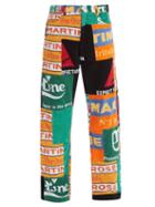 Matchesfashion.com Martine Rose - Beermat Cotton Terry Patchwork Trousers - Mens - Multi