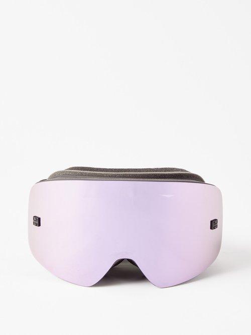 Givenchy Eyewear - Logo-jacquard Mirrored Ski Goggles - Mens - Black Multi