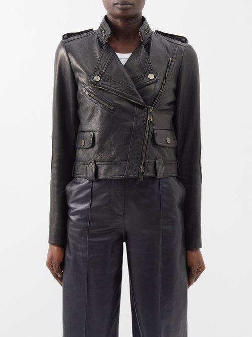 Proenza Schouler - Re-edition 2006 Leather Biker Jacket - Womens - Black