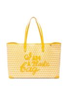 Ladies Bags Anya Hindmarch - I Am A Plastic Bag Recycled-canvas Tote Bag - Womens - Yellow