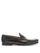 Matchesfashion.com Ralph Lauren Purple Label - Chalmers Leather Loafers - Mens - Black