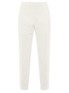 Matchesfashion.com Aldo Maria Camillo - Slim Leg Tailored Cotton Trousers - Mens - White