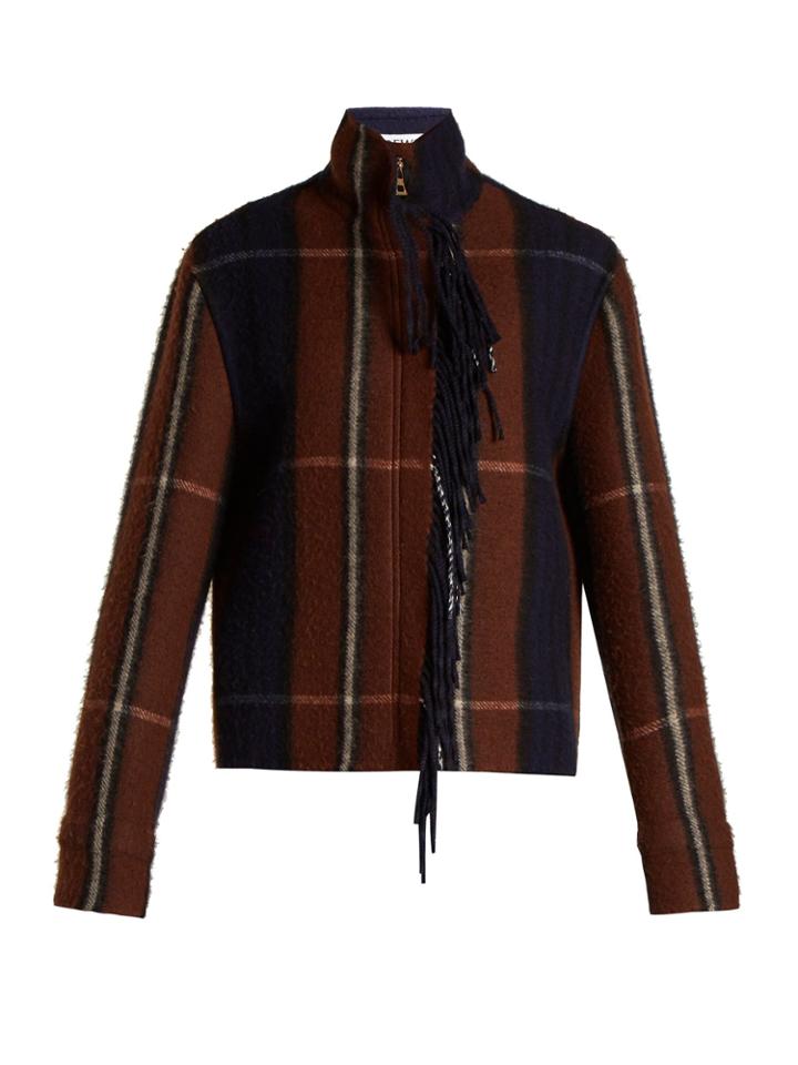 Loewe Checked Wool Jacket