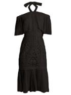 Temperley London Berry Lace Off-the-shoulder Dress