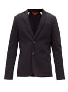 Matchesfashion.com Barena Venezia - Borgo Single-breasted Cotton-twill Blazer - Mens - Black