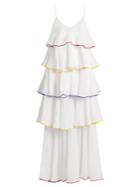 Lisa Marie Fernandez Imaan Flounce-trimmed Cotton Dress