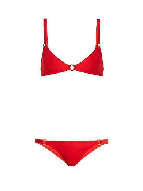 Matchesfashion.com Melissa Odabash - Montenegro Triangle Bikini - Womens - Red