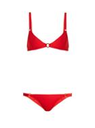 Matchesfashion.com Melissa Odabash - Montenegro Triangle Bikini - Womens - Red