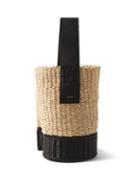 Sacai - S Raffia Bucket Bag - Womens - Black Cream