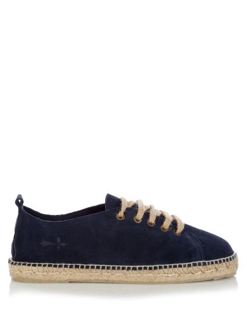 Manebí Hamptons Lace-up Suede Espadrilles