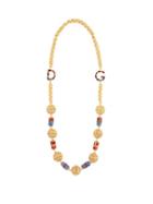 Matchesfashion.com Dolce & Gabbana - Charm Embellished Chain Necklace - Womens - Gold