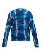 Matchesfashion.com Aries - No Problemo Tie-dye Cotton-jersey Sweatshirt - Mens - Blue