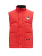 Matchesfashion.com Canada Goose - Freestyle Quilted Down Gilet - Mens - Red