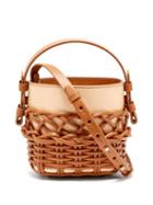 Matchesfashion.com Nico Giani - Adenia Mini Woven Leather Bucket Bag - Womens - Tan
