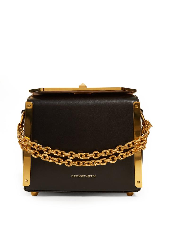 Alexander Mcqueen Box Bag 19 Leather Shoulder Bag
