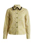 Miu Miu Floral-print Cotton-poplin Shirt