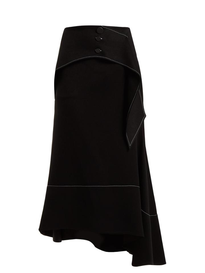 Ellery Yale Crepe Midi Skirt
