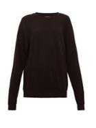 Matchesfashion.com Les Tien - Cotton Jersey Sweatshirt - Womens - Black