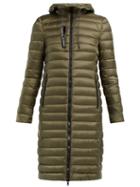 Matchesfashion.com Moncler - Suvette Quilted Down Coat - Womens - Dark Green
