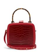 Matchesfashion.com Nico Giani - Tunilla Snake Effect Leather Cross Body Bag - Womens - Red