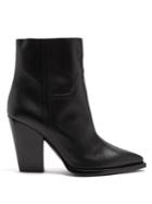 Saint Laurent Theo Leather Ankle Boots