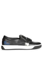Fendi Karlito Slip-on Leather Trainers