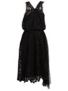 No. 21 Macram-lace V-neck Dress