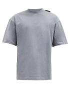 Matchesfashion.com Balenciaga - Logo-tab Cotton-jersey T-shirt - Mens - Grey