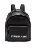 Matchesfashion.com Dsquared2 - Logo-debossed Grained-leather Backpack - Mens - Black