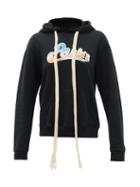Matchesfashion.com Loewe Paula's Ibiza - Hooded Logo-print Hooded Sweatshirt - Womens - Black