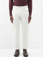 Thom Sweeney - Flat-front Slim-leg Chinos - Mens - Cream