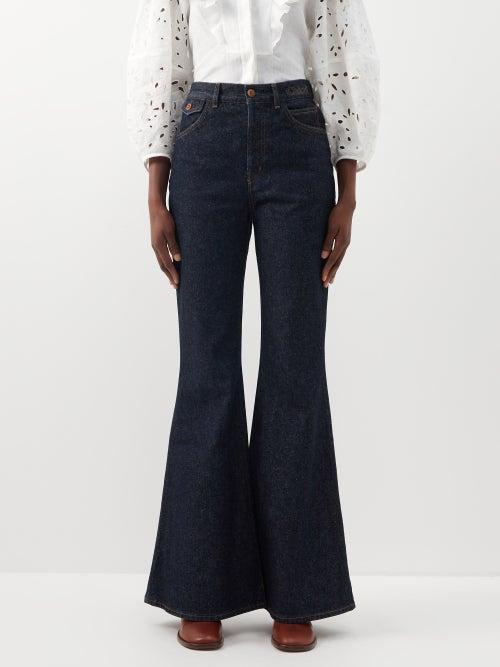 Chlo - Merapi Flared Jeans - Womens - Navy